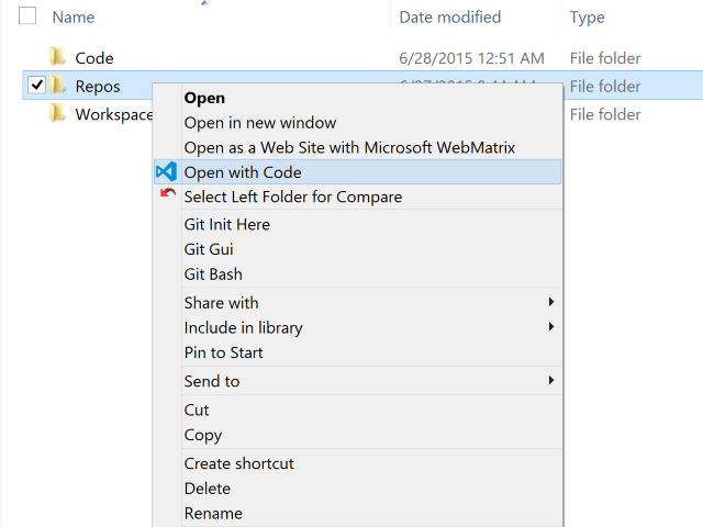 Visual Studio Code OS Integration