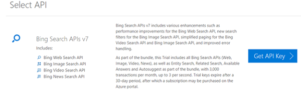The Bing Search APIs on Azure