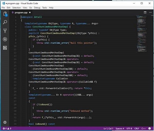 Colored C++ Code in VS Code