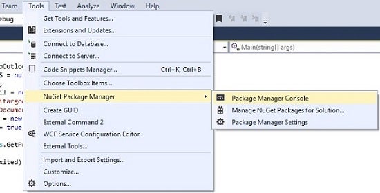 The NuGet Package Manager