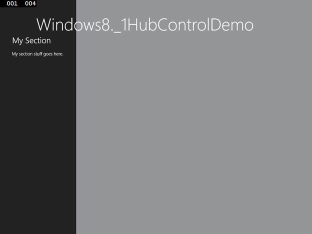 Windows8._1HubControlDemo