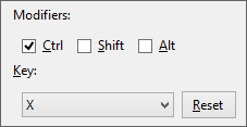Adding Shortcut keys to the Cut Menu item