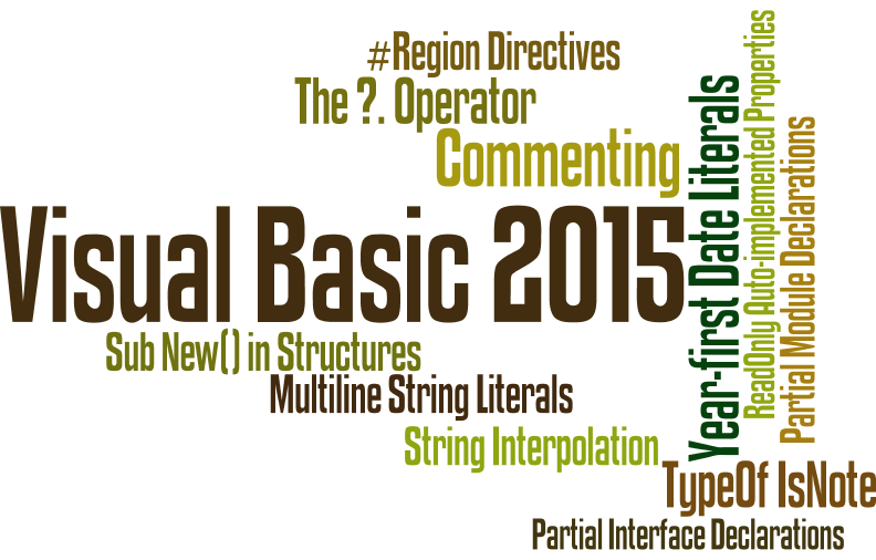 10 New things in Visual Basic 2015