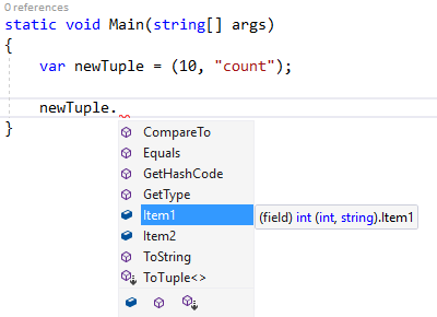 New tuples with old field naming when var is used