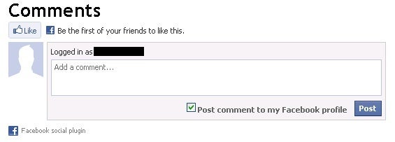 Facebook Comments box