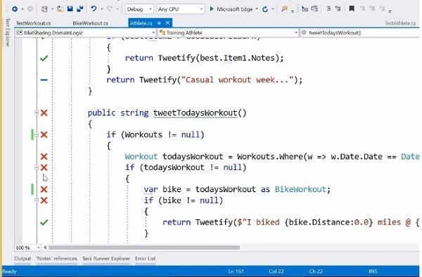 Visual Studio 2017 Live Unit Test and Live Code Analysis