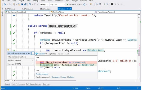 Visual Studio Code Suggestions