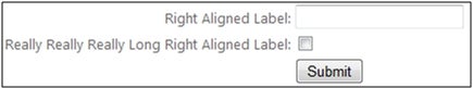 use right-aligned labels