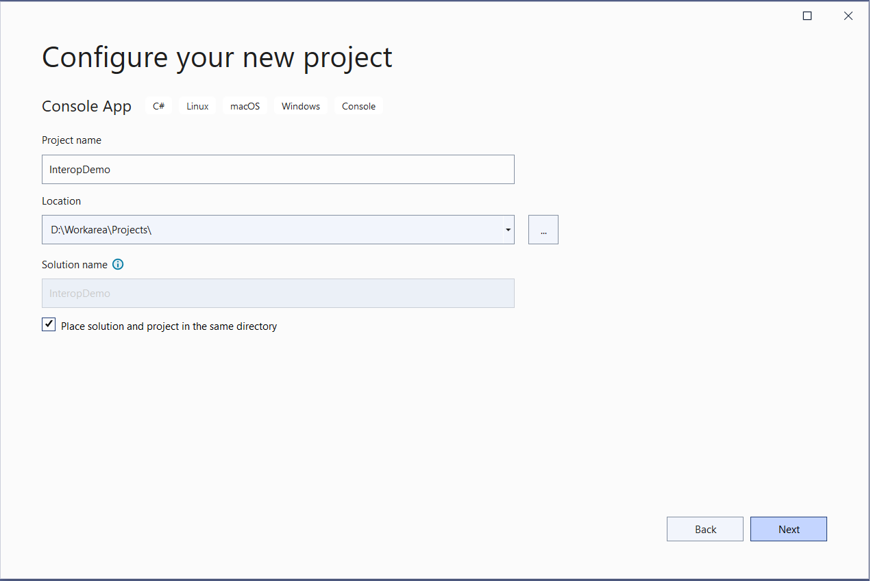 Configure Visual Studio Projects