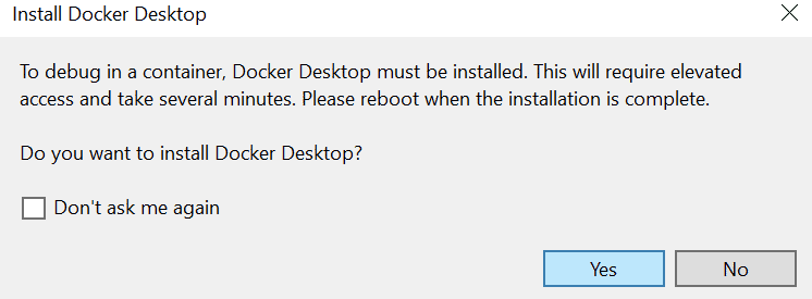 Install Docker Desktop