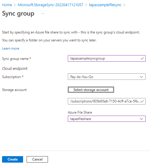 Sync Azure Storage Account
