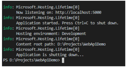 How to Start an API in .NET